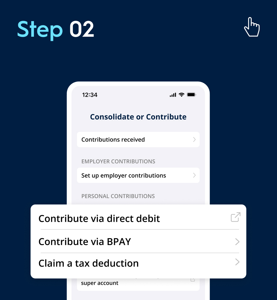Consolidate or contribute screen