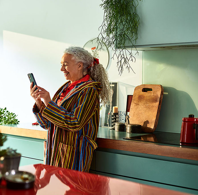 Woman on mobile phone